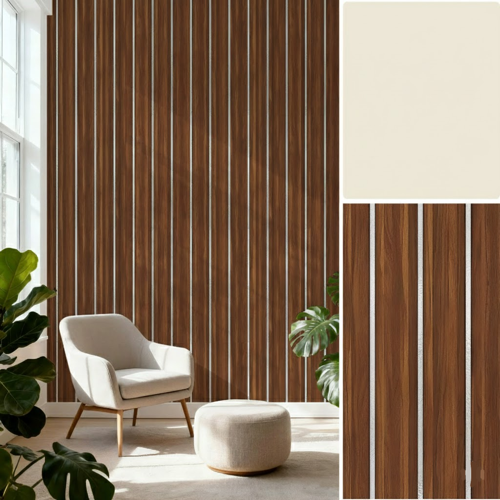 Wood Wall Panels Self Adhesive Wallpaper Waterproof PVC Decor