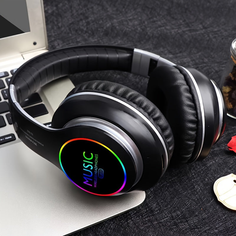 Headphones Wireless Over Ear with LED Lighting