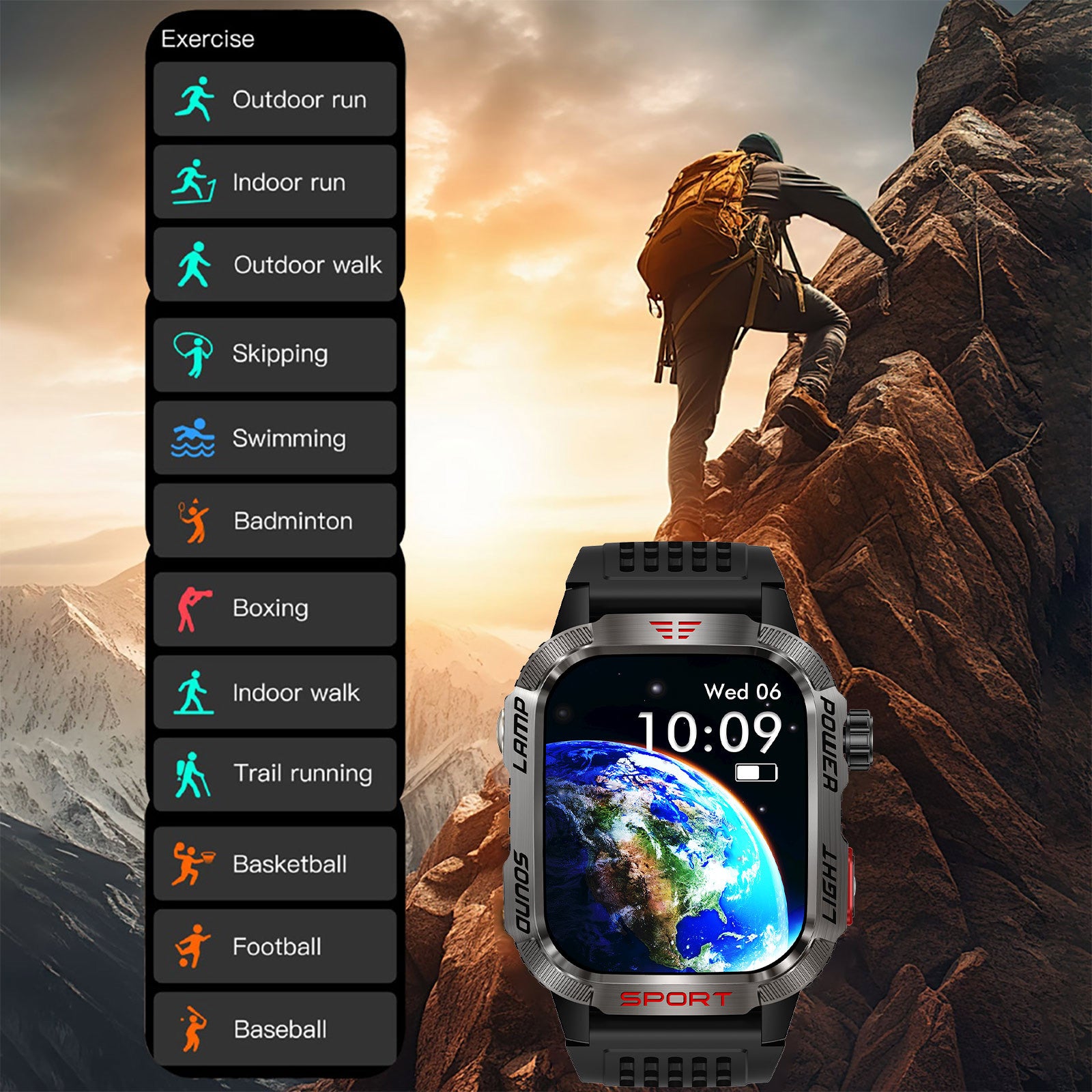 Unzerstörbare Smartwatch mit Fitness-Tracking