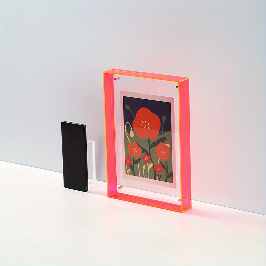 Wall Art Acrylic Display Frame for Desk Use