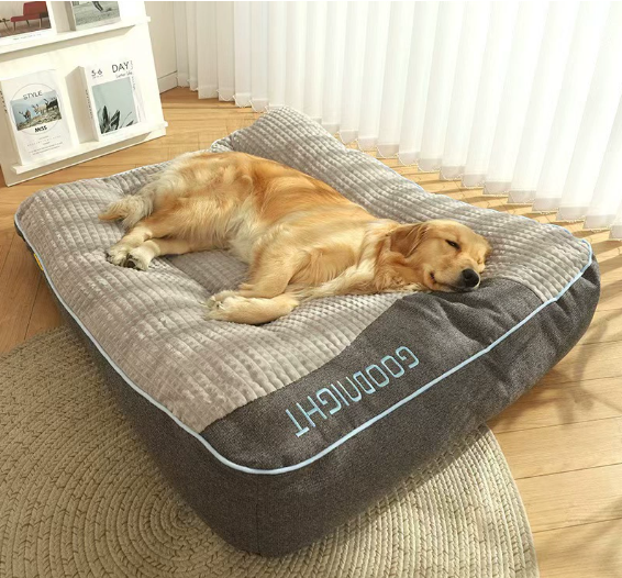 Orthopedic Dog Bed with Plush Support Cushion
