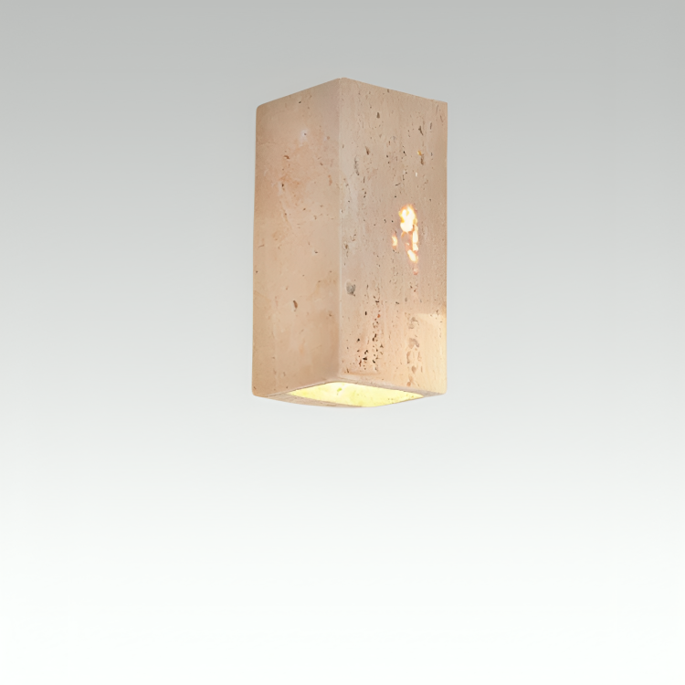 Travertine Stone LED Wall Light Modern