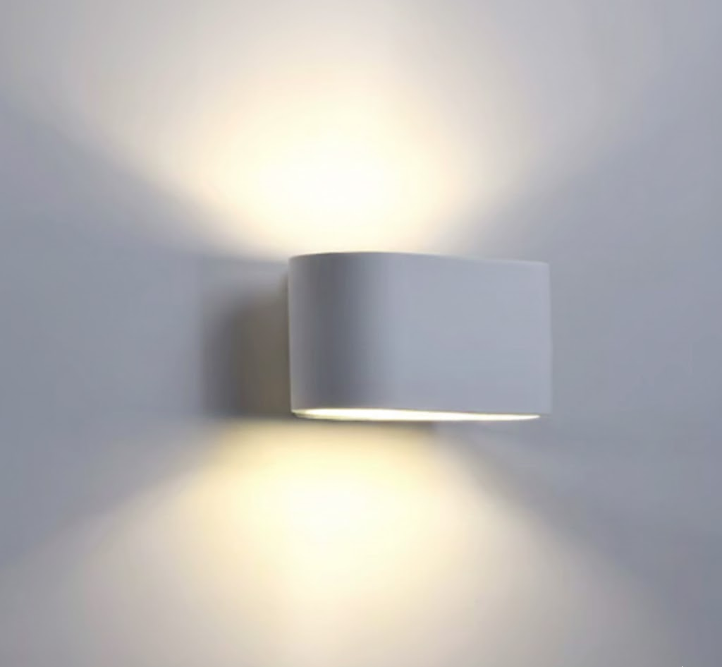 Wall Light White Plaster Uplight Downlight Fixture