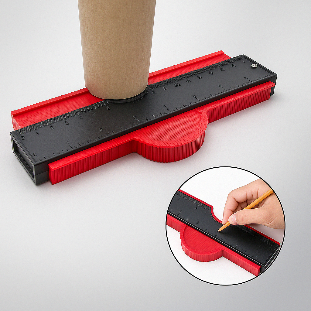 Measuring Tool for Accurate Contour Shaping