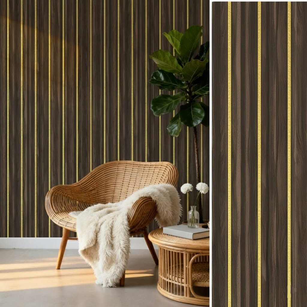 Wood Wall Panels Self Adhesive Wallpaper Waterproof PVC Decor