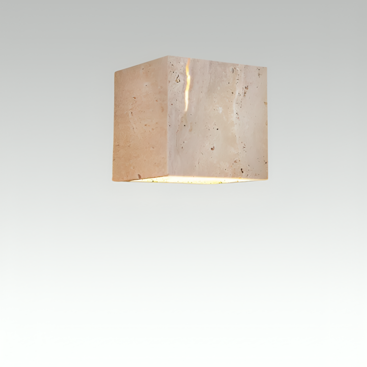 Travertine Stone LED Wall Light Modern