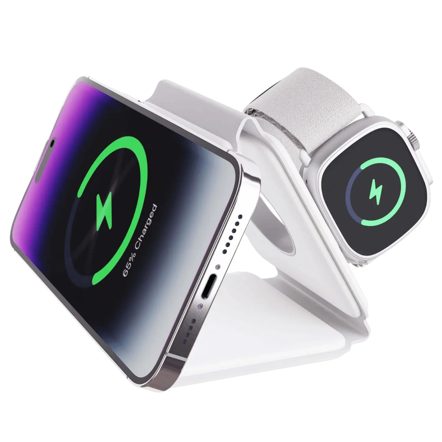 Wireless Charging Pad Foldable Travel Dock