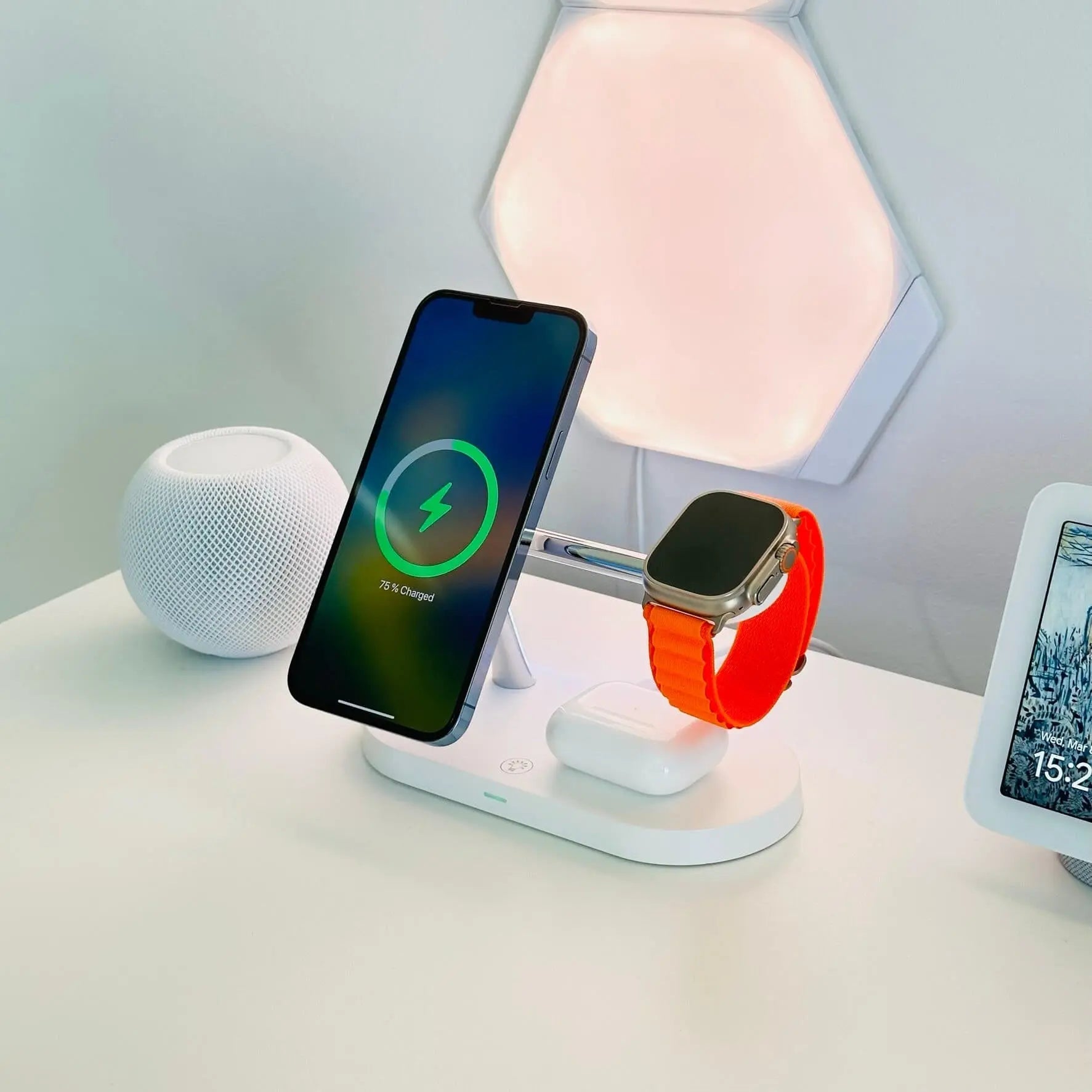 Wireless Charging Station with Magnetic Stand