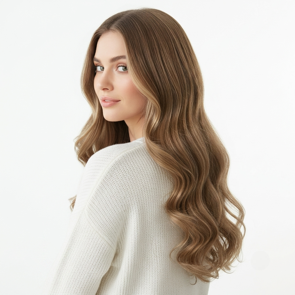 Hair Extensions Wavy Clip In Volume Styling Set Human Hair