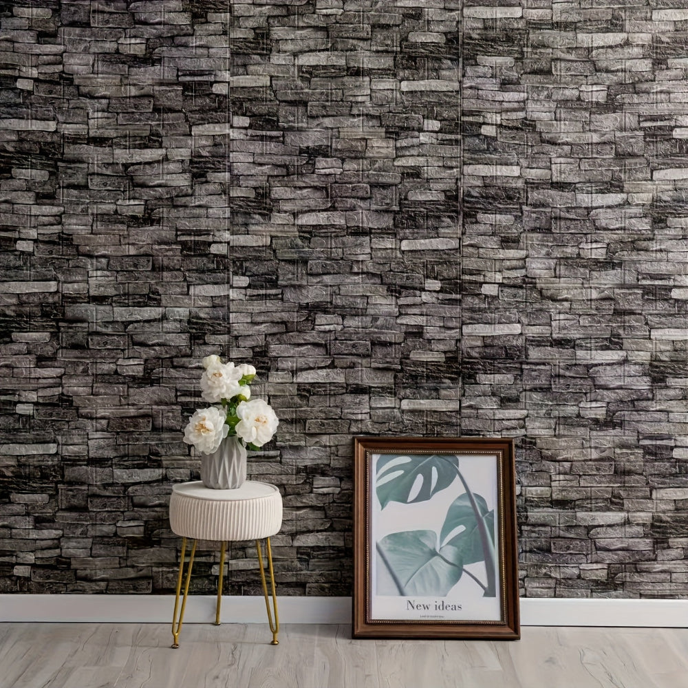 3D Peel and Stick Wall Panels Texture Waterproof Decor
