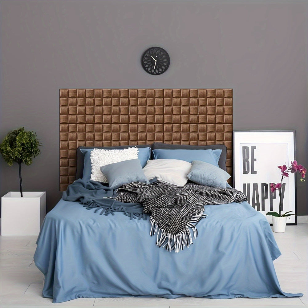3D Wall Panels Wood Texture Peel and Stick Waterproof Decor