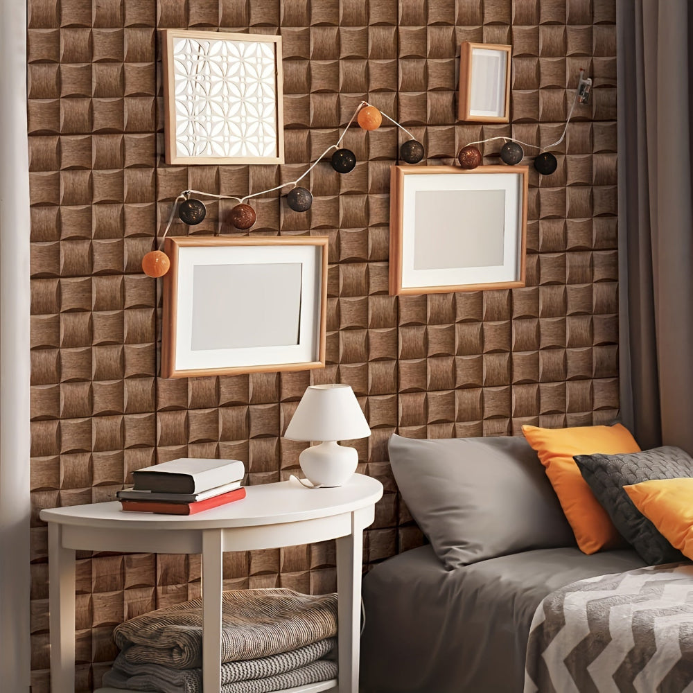3D Wall Panels Wood Texture Peel and Stick Waterproof Decor