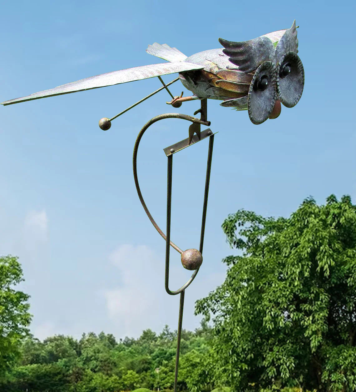 Garden Wind Spinner Metal Outdoor Ornament