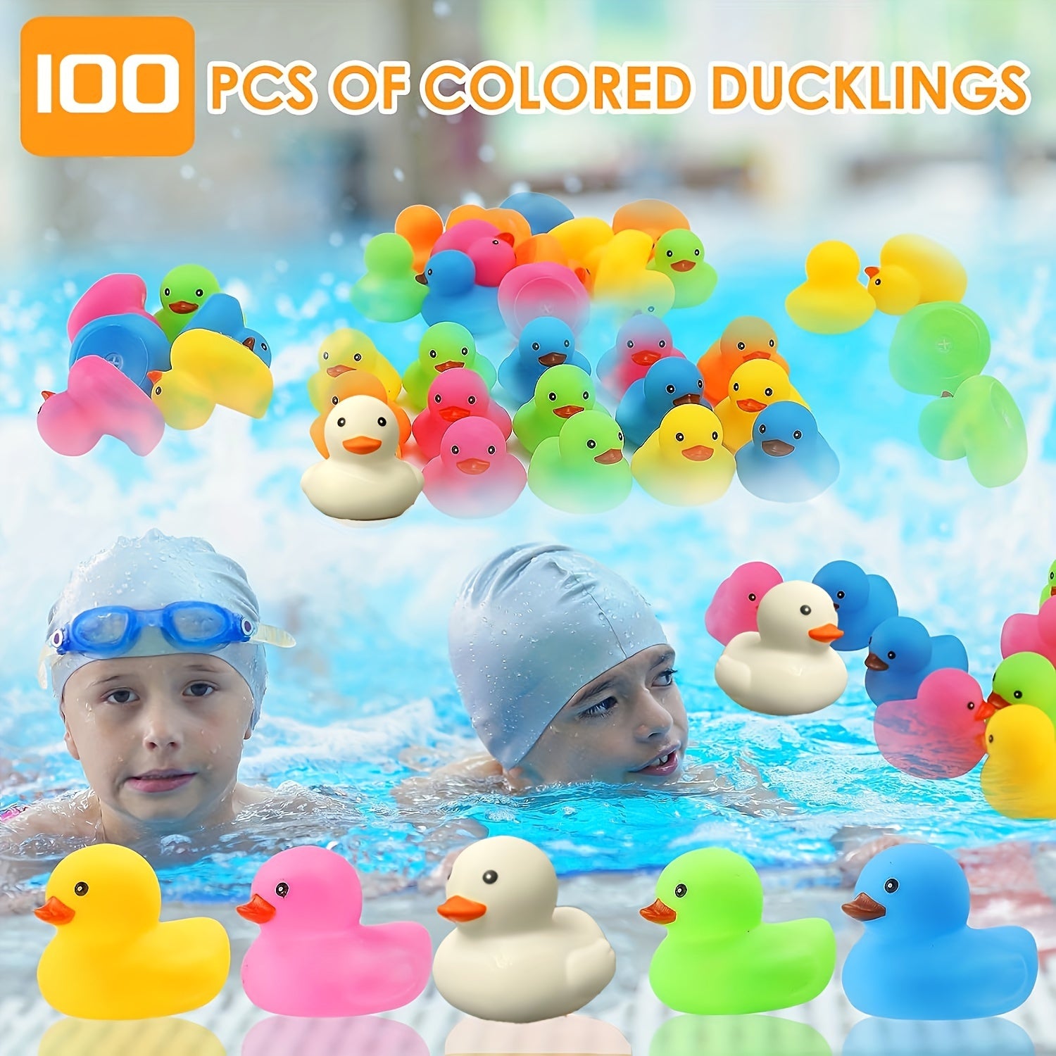 Rubber Bath Ducks for Kids and Toddlers