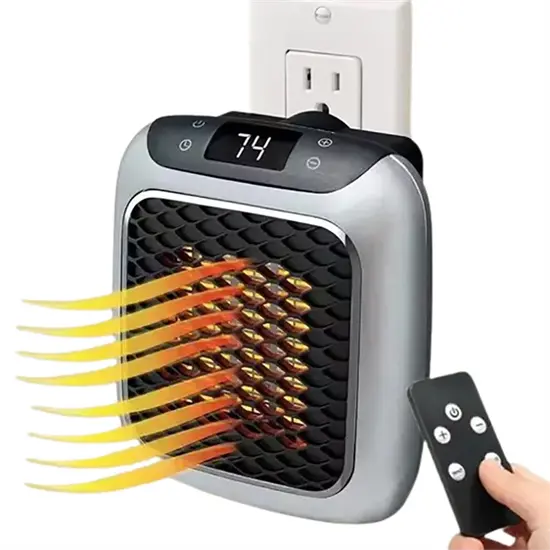 電気セラミックコンパクトルームヒーター タイマー付き 安全