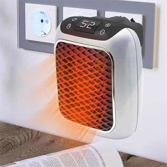 電気セラミックコンパクトルームヒーター タイマー付き 安全