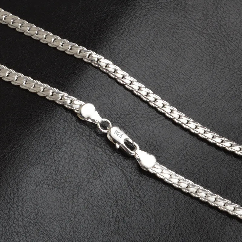 Sterling Silver Chain Necklace for Women Elegant Gift