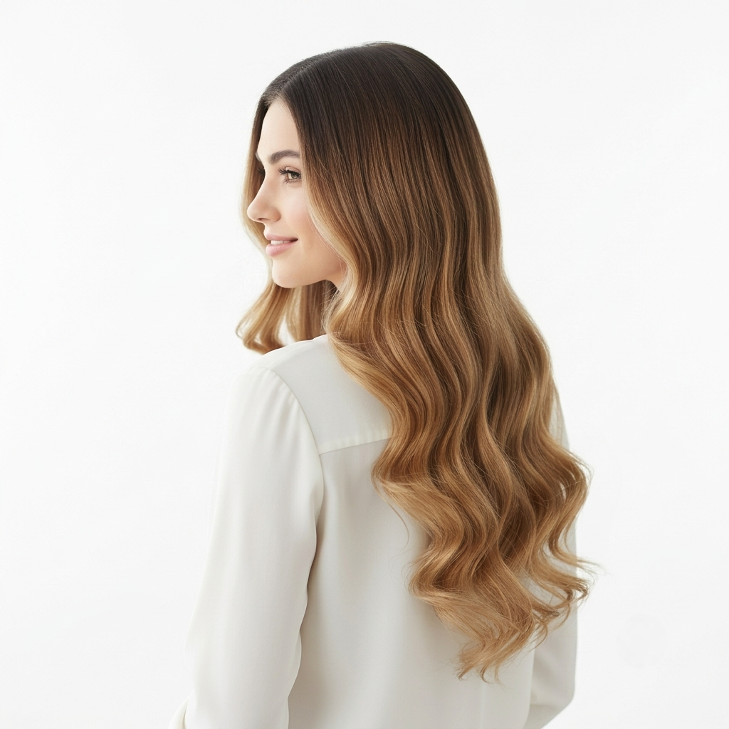 Hair Extensions Wavy Clip In Volume Styling Set Human Hair