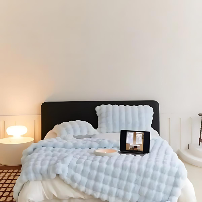 Plaid in pile di pelliccia sintetica