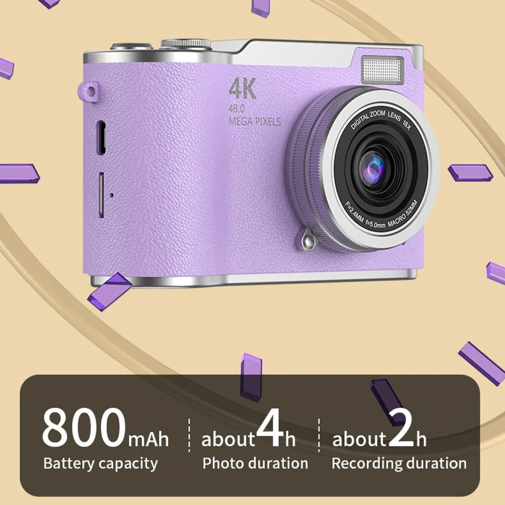 4k Camera Photo Video Camera Flip Screen Digital Device - Image 16