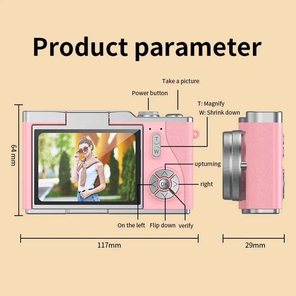 4k Camera Photo Video Camera Flip Screen Digital Device - Image 18
