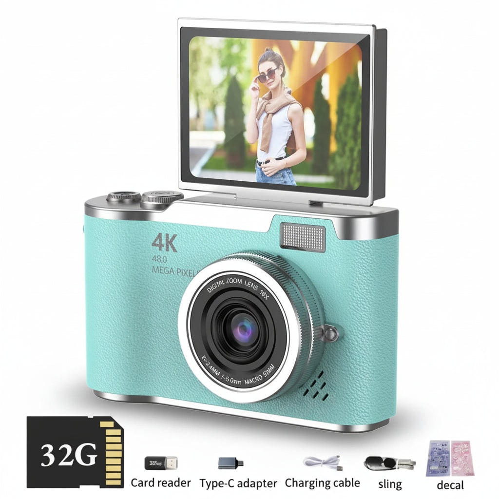 4k Camera Photo Video Camera Flip Screen Digital Device - Image 4
