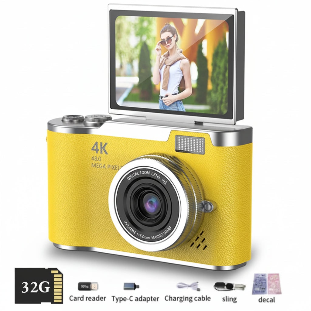 4k Camera Photo Video Camera Flip Screen Digital Device - Image 6