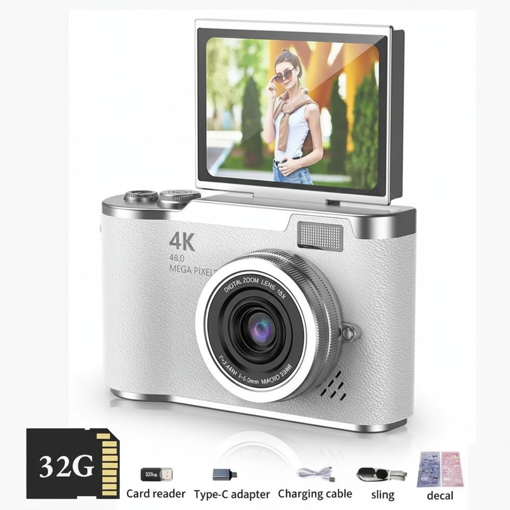 4k Camera Photo Video Camera Flip Screen Digital Device - Image 7