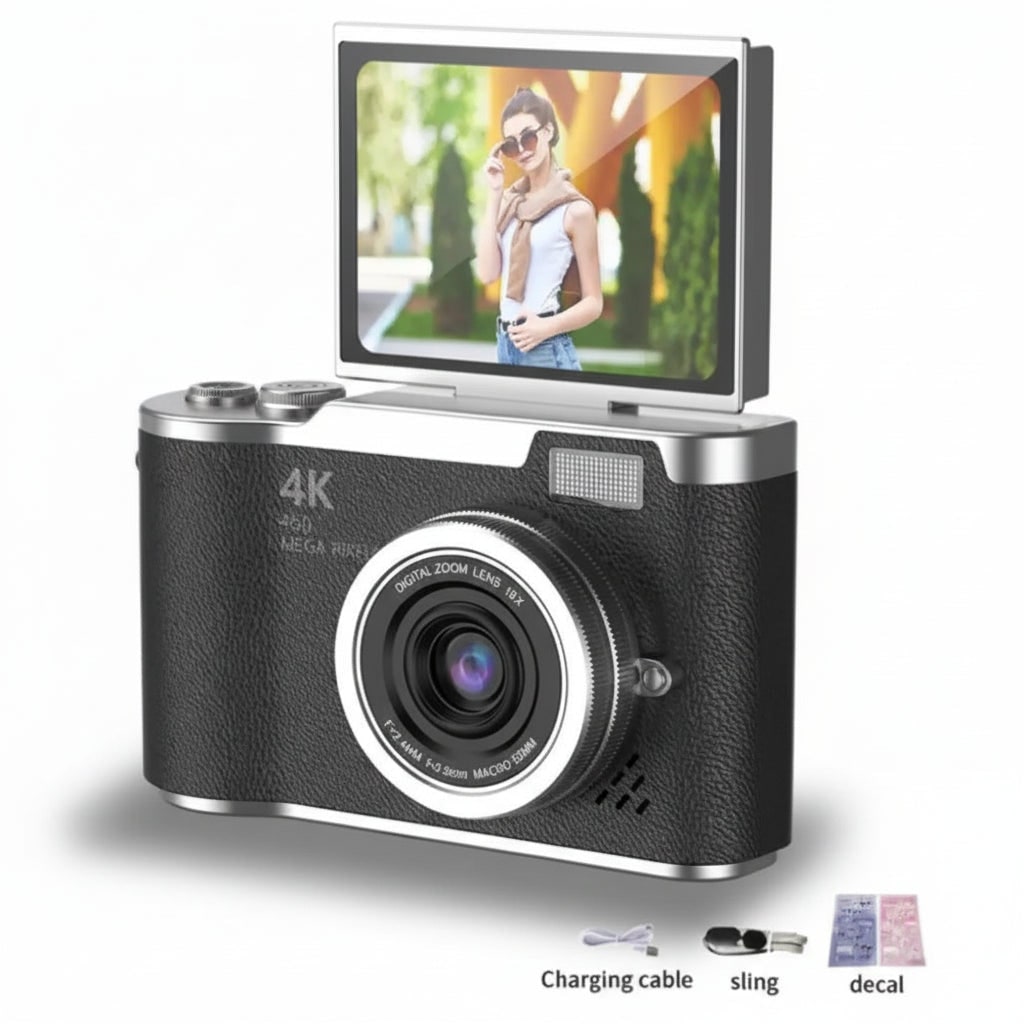 4k Camera Photo Video Camera Flip Screen Digital Device - Image 9