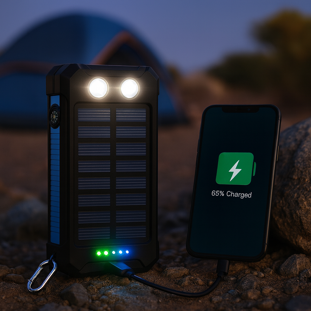 Solar Power Bank Waterproof Hunting Gear Charger