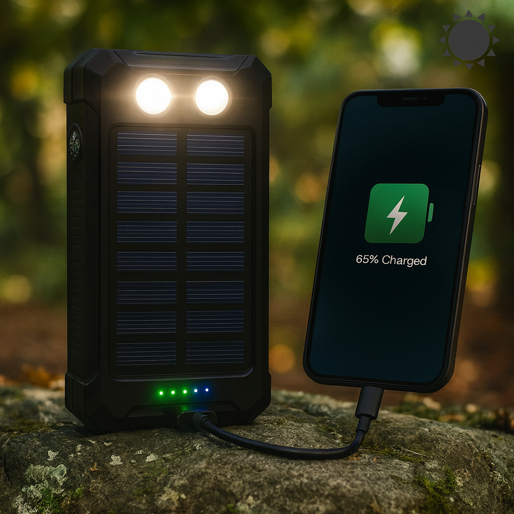 Solar Power Bank Waterproof Hunting Gear Charger