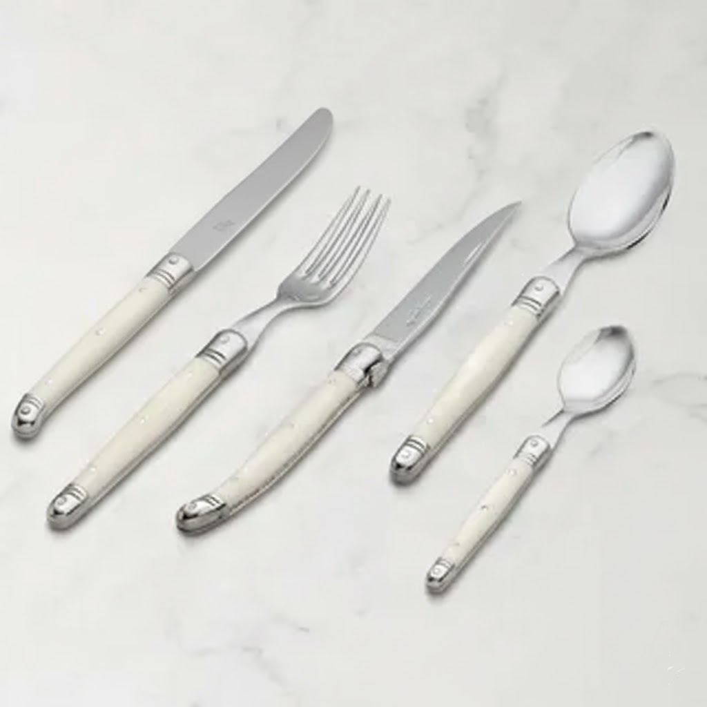 Cutlery Set Stainless Steel Ivory Handle Design