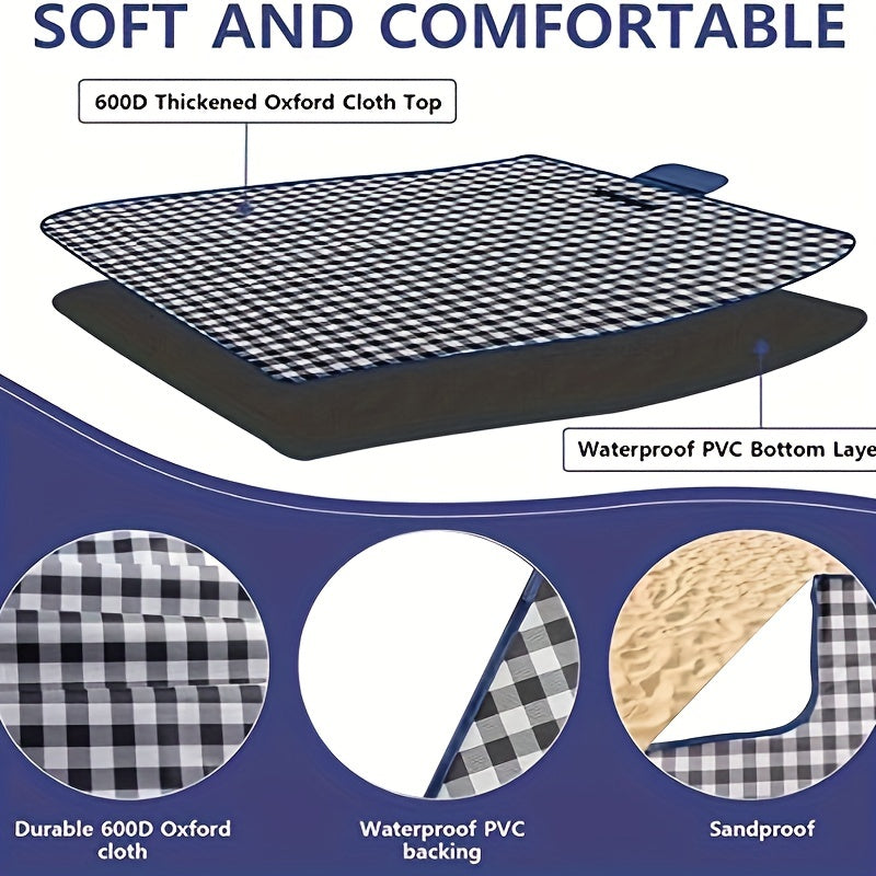 Coperta da picnic impermeabile extra large | Tappetino pieghevole per esterni