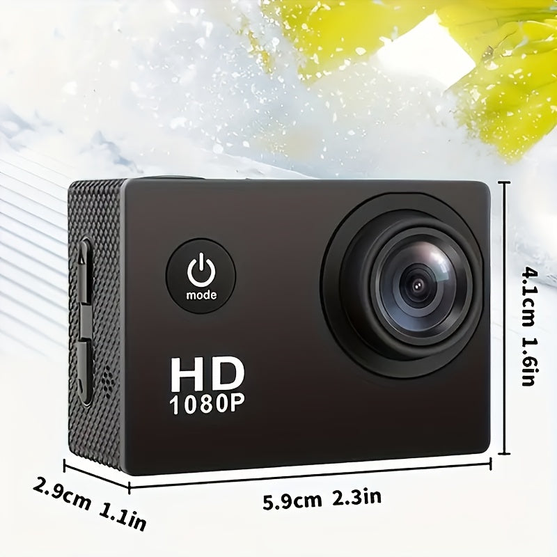 Action Camera with HD Video and Wide Lens