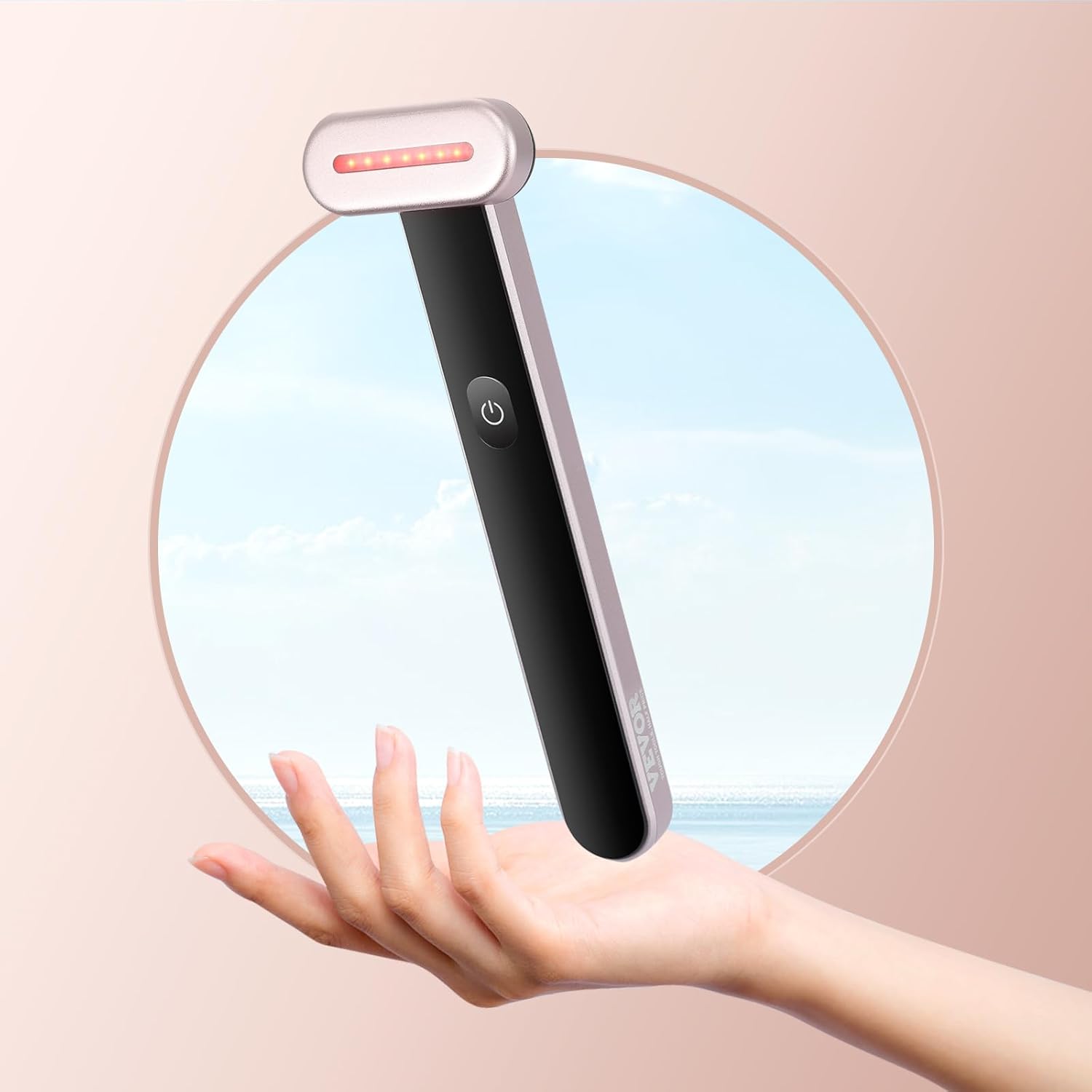 Bastoncino per terapia della pelle con luce rossa facciale