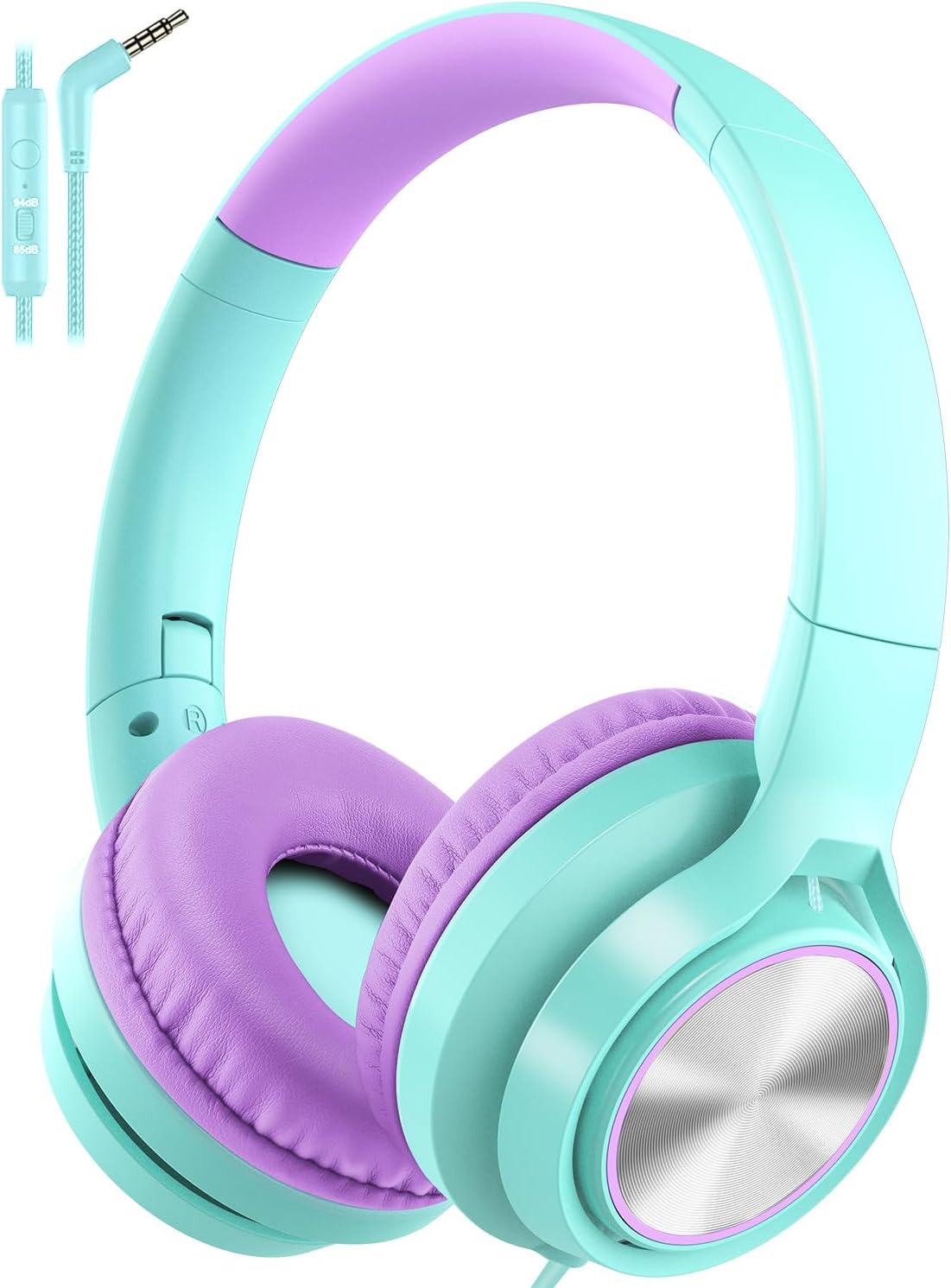 Headphones Kids Adjustable Foldable Volume-Limited