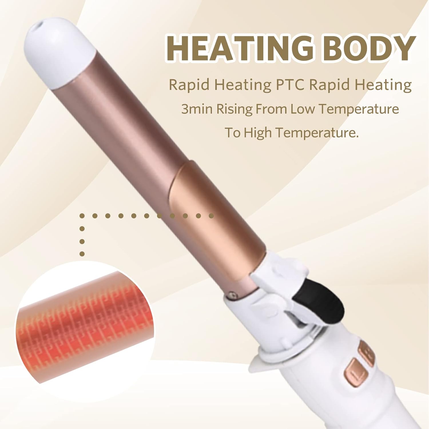 Lockenstab | Doppel-Lockenstab Haarstyler für den Heimgebrauch