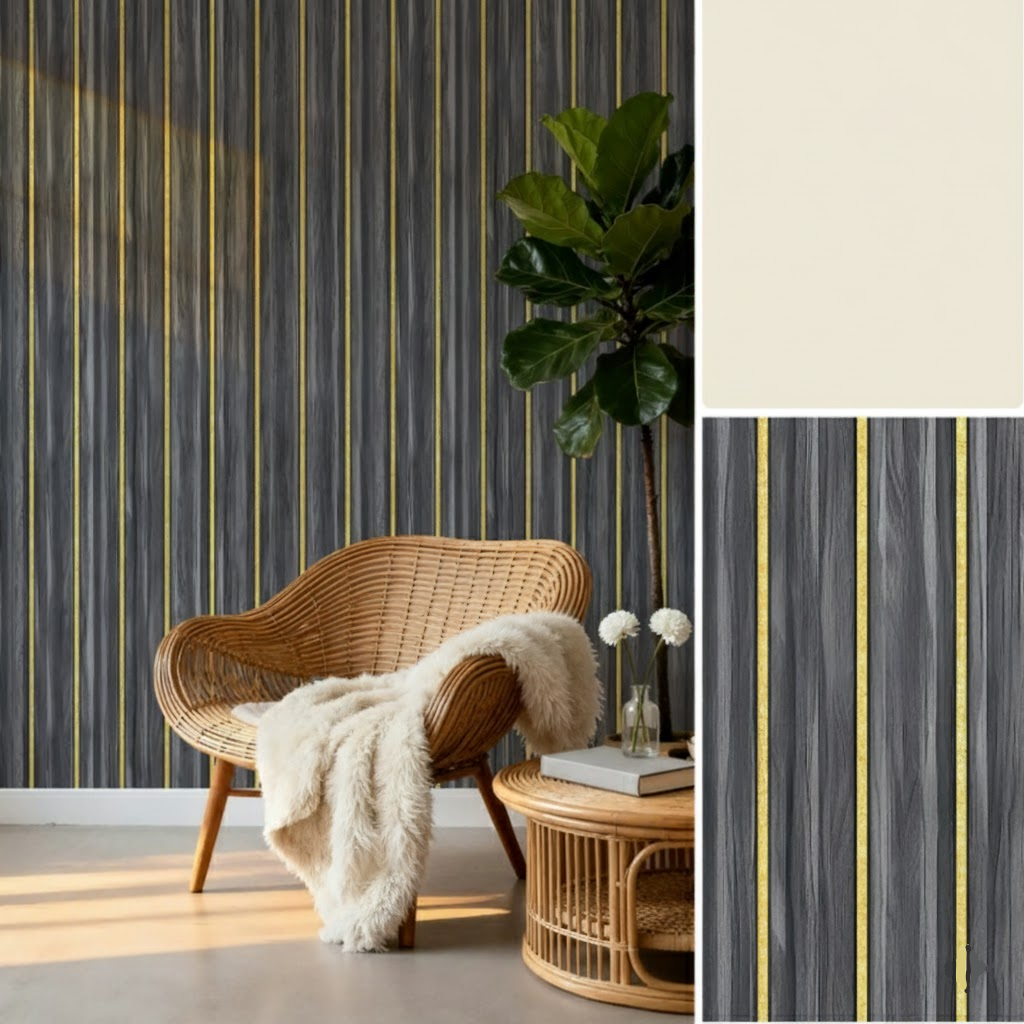 Wood Wall Panels Self Adhesive Wallpaper Waterproof PVC Decor