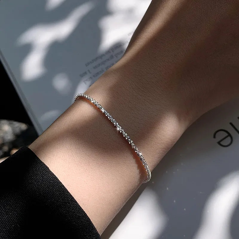 Sterling Silver Bracelet for Women Minimalist Gift