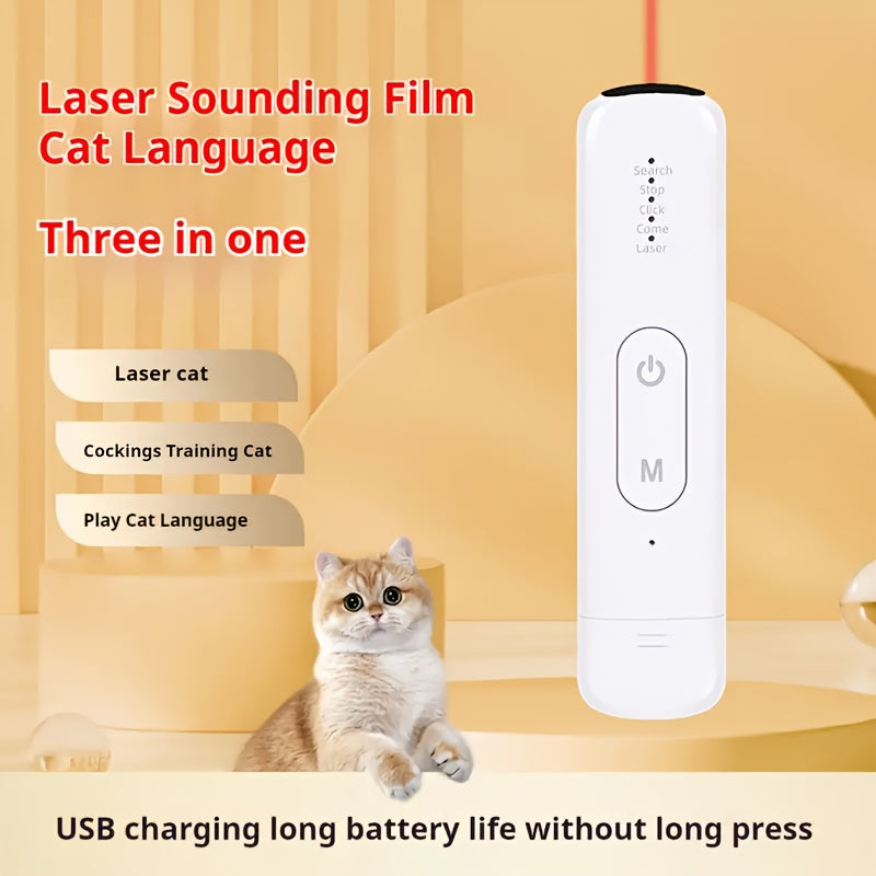 Cat Laser Toy Rechargeable Interactive Pet Teaser