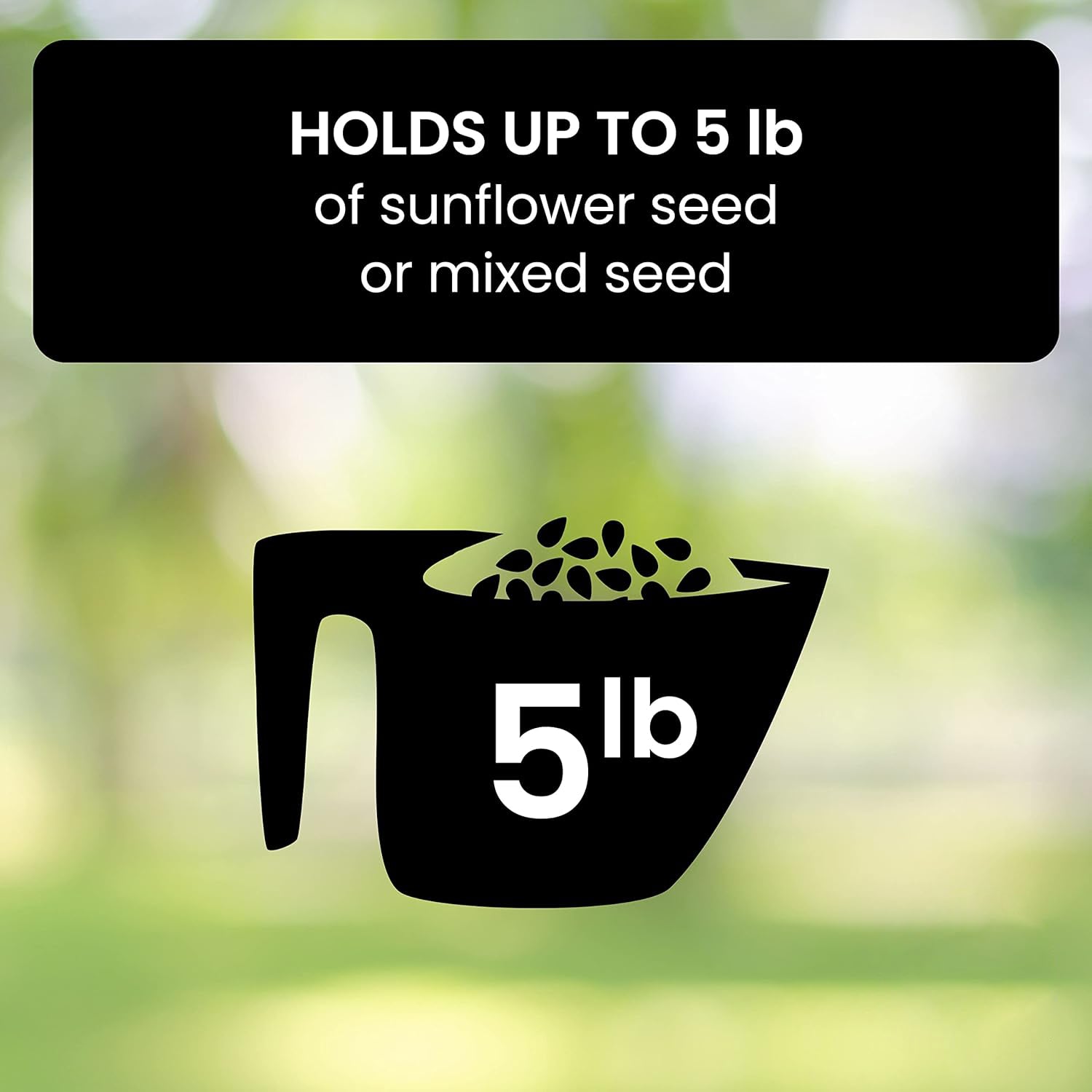 Bird Feeder Hanging Metal Squirrel Proof Tube