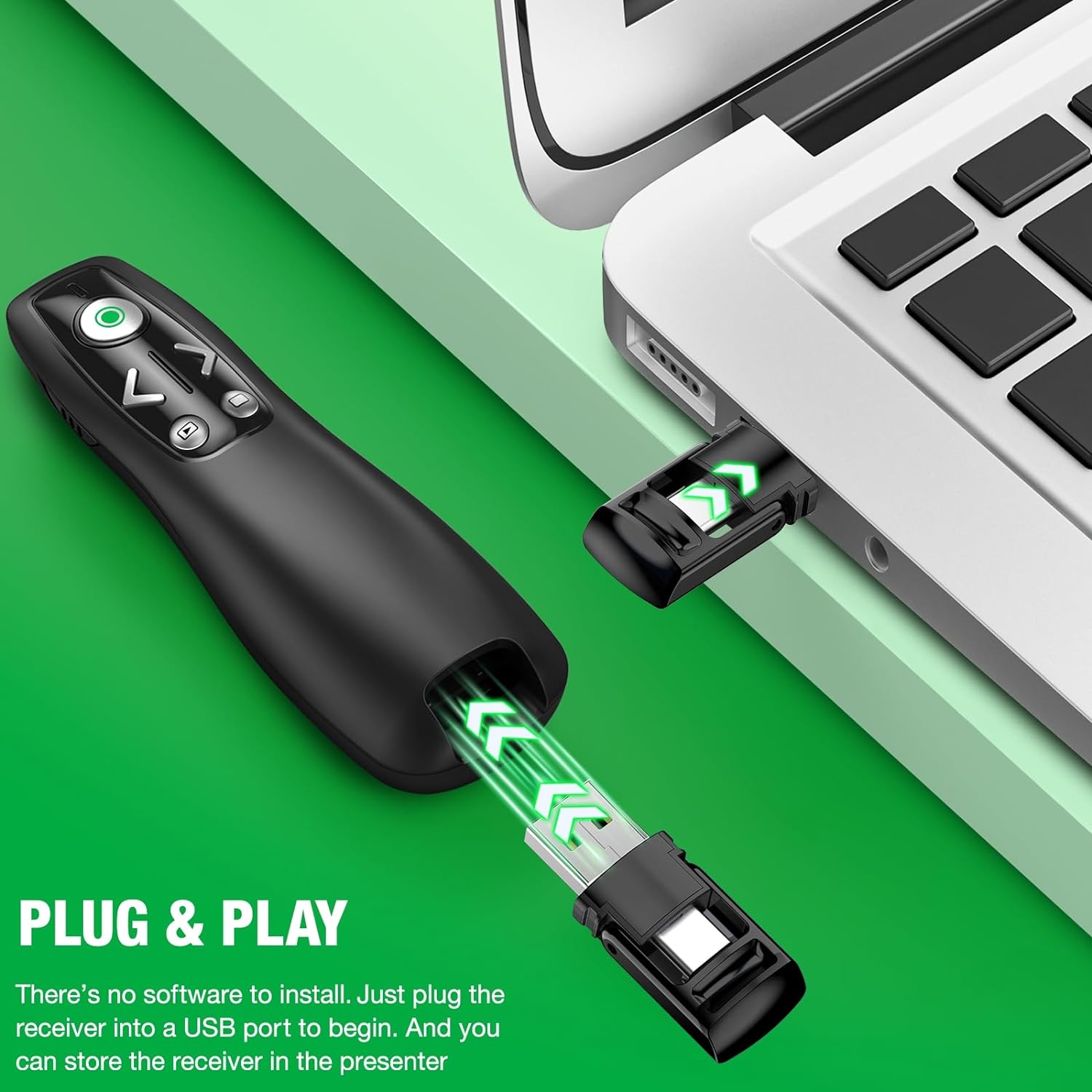 Presentation Remote Wireless USB Laser Clicker