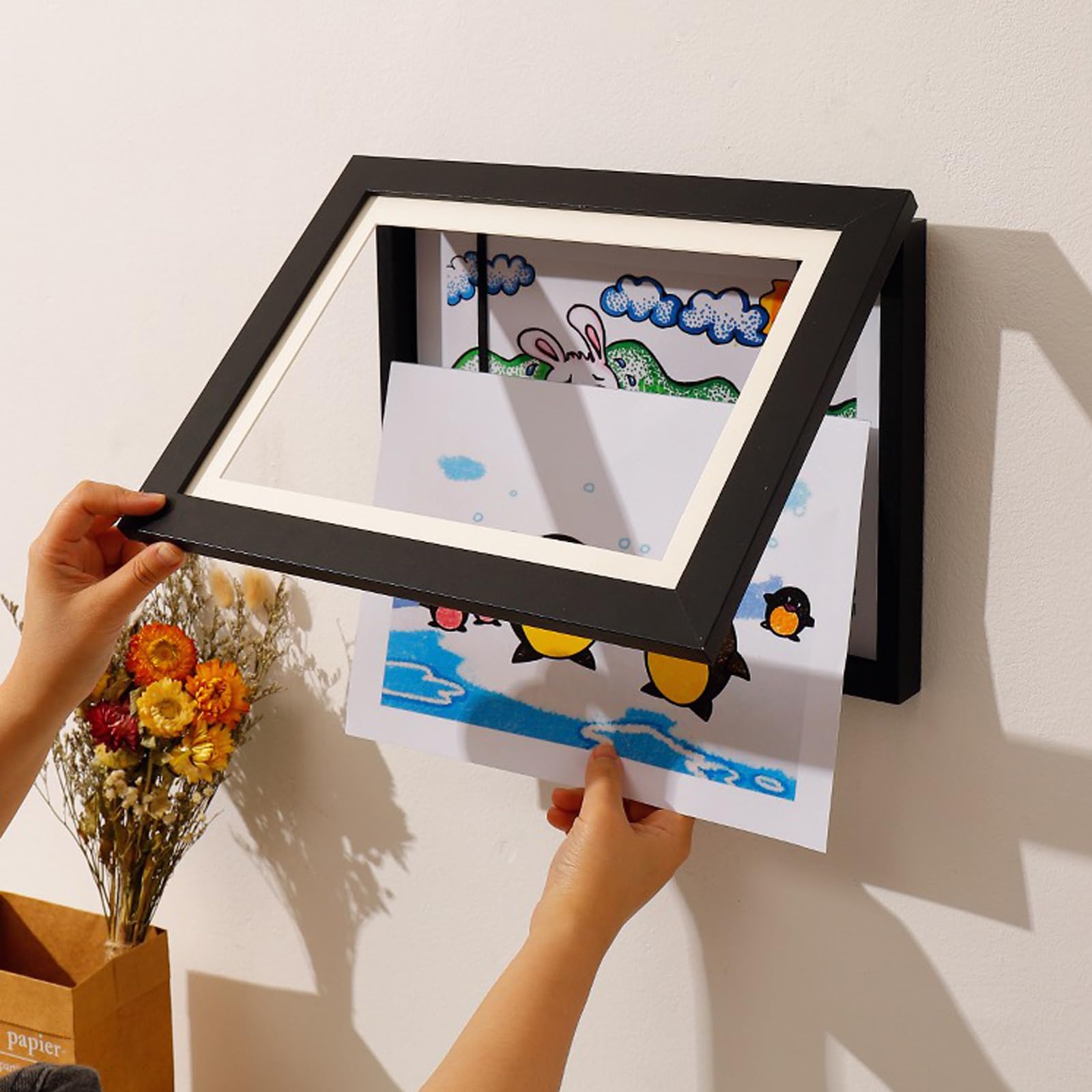 Wall Art Frame for Kids’ Artwork Display
