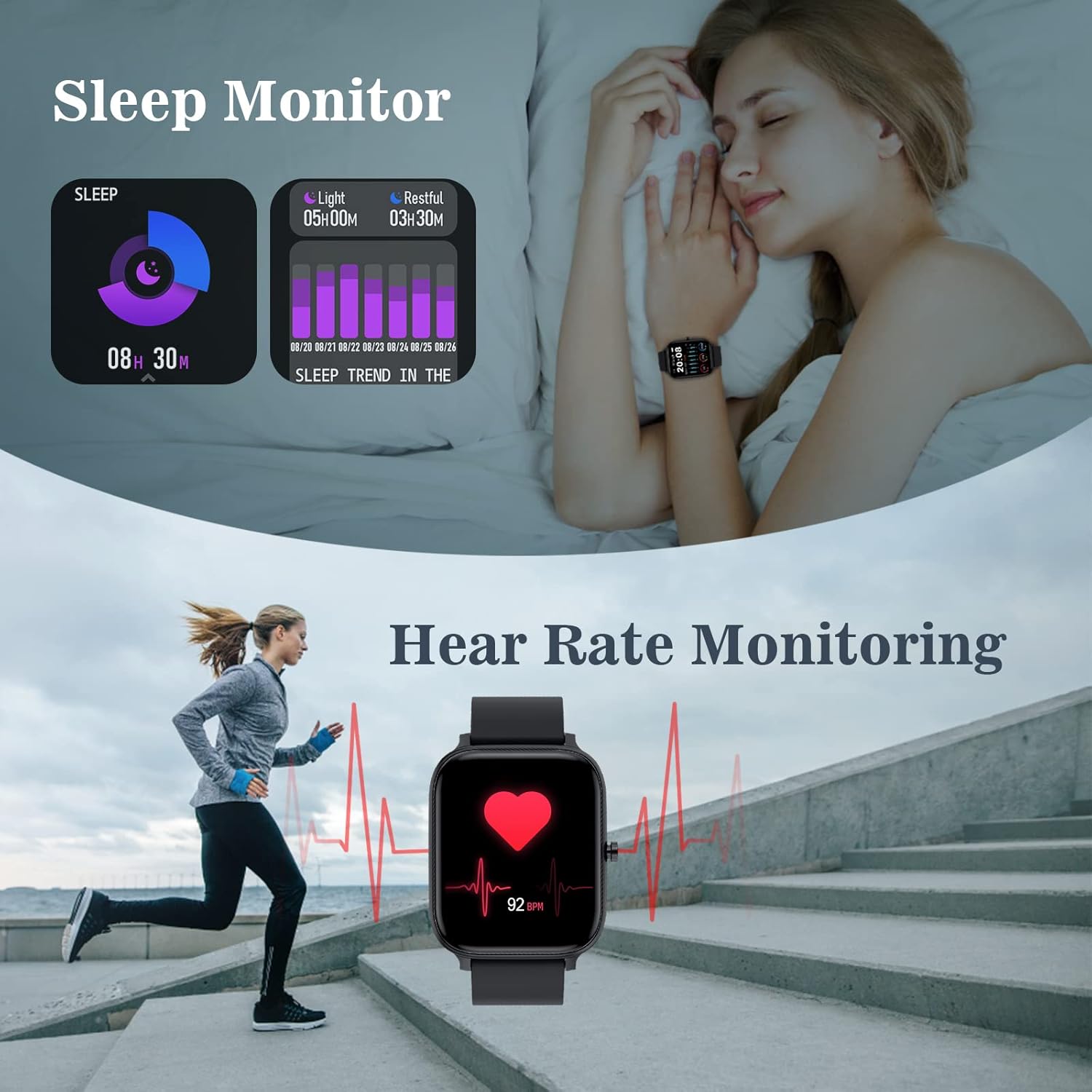 Smart Watch with ECG and Daily Use Functions