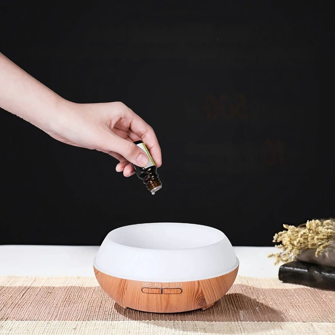 Aroma Diffuser Wood Grain Humidifier for Home