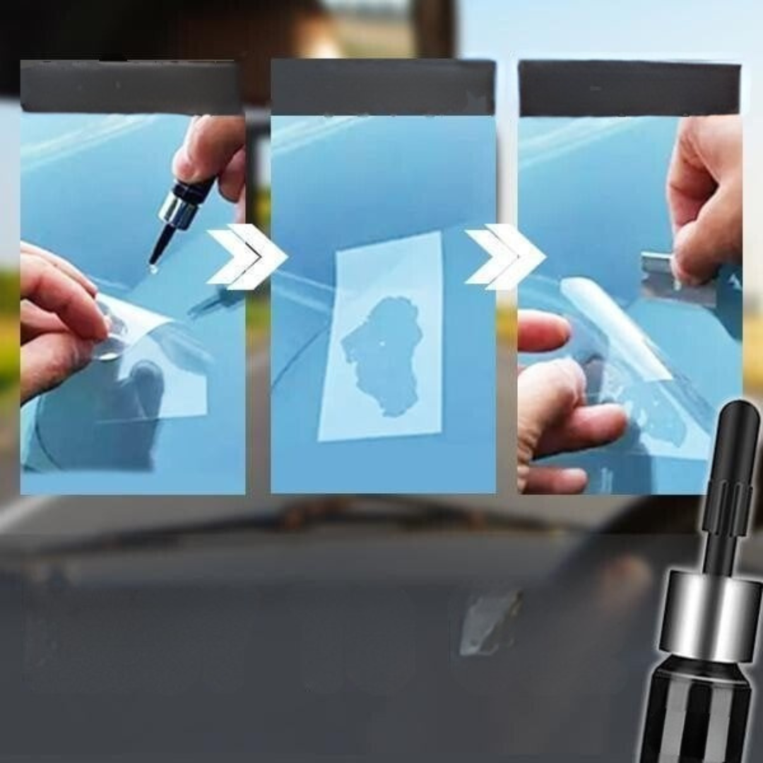 Kit di riparazione per crepe nel parabrezza