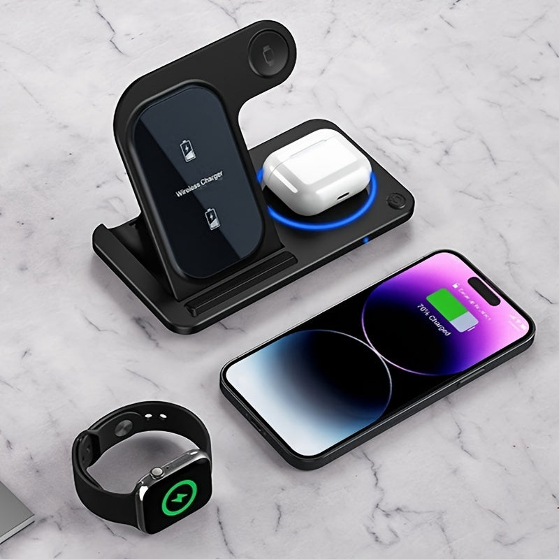 Wireless Charging Dock for Phone Watch Earbuds