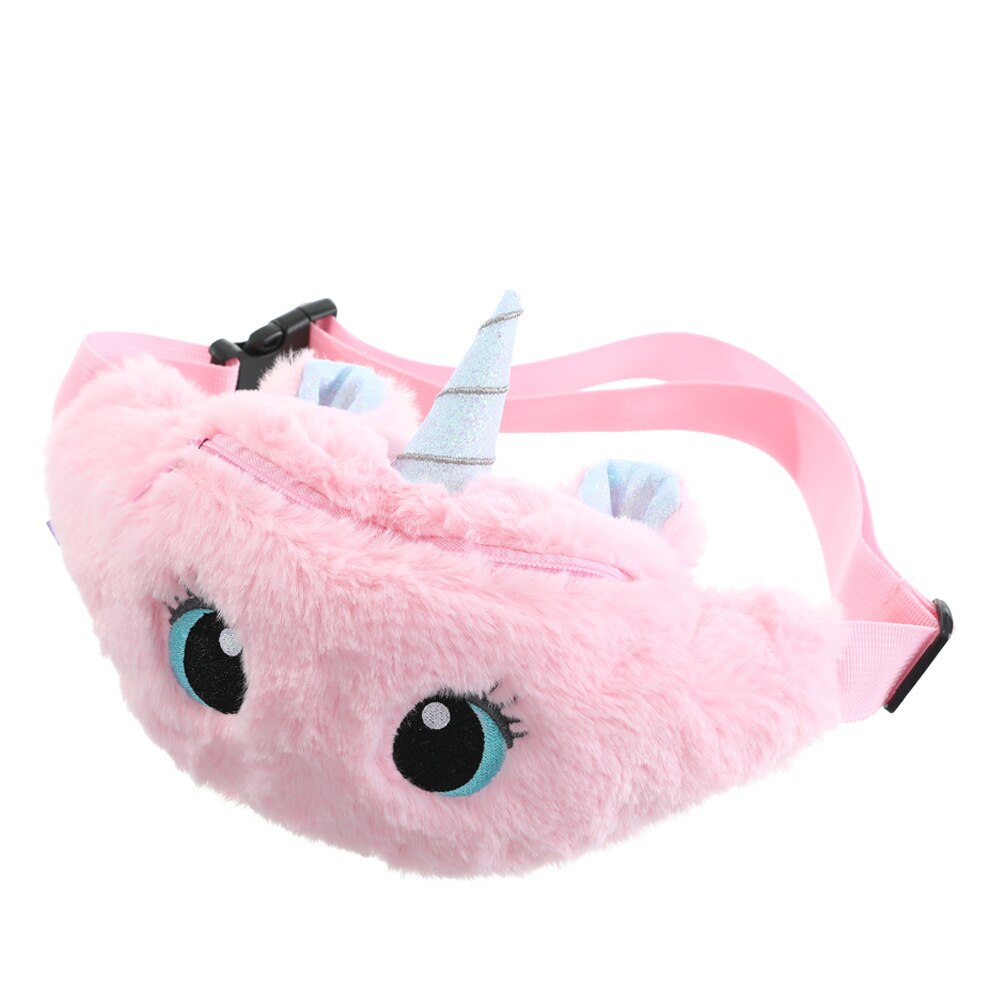 Kids Bum Bag with Plush Unicorn Design