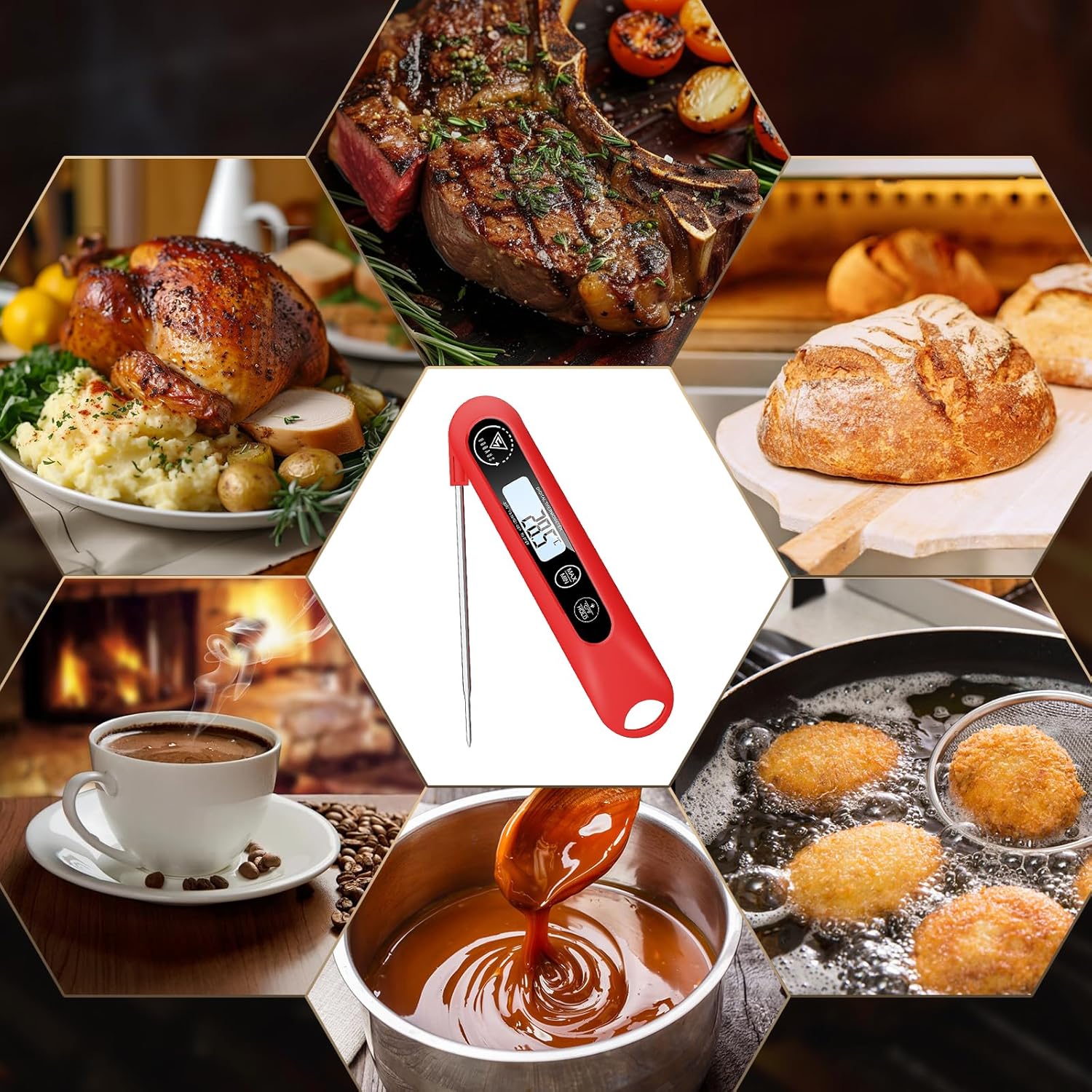 Meat Thermometer Digital Probe for Cooking BBQ