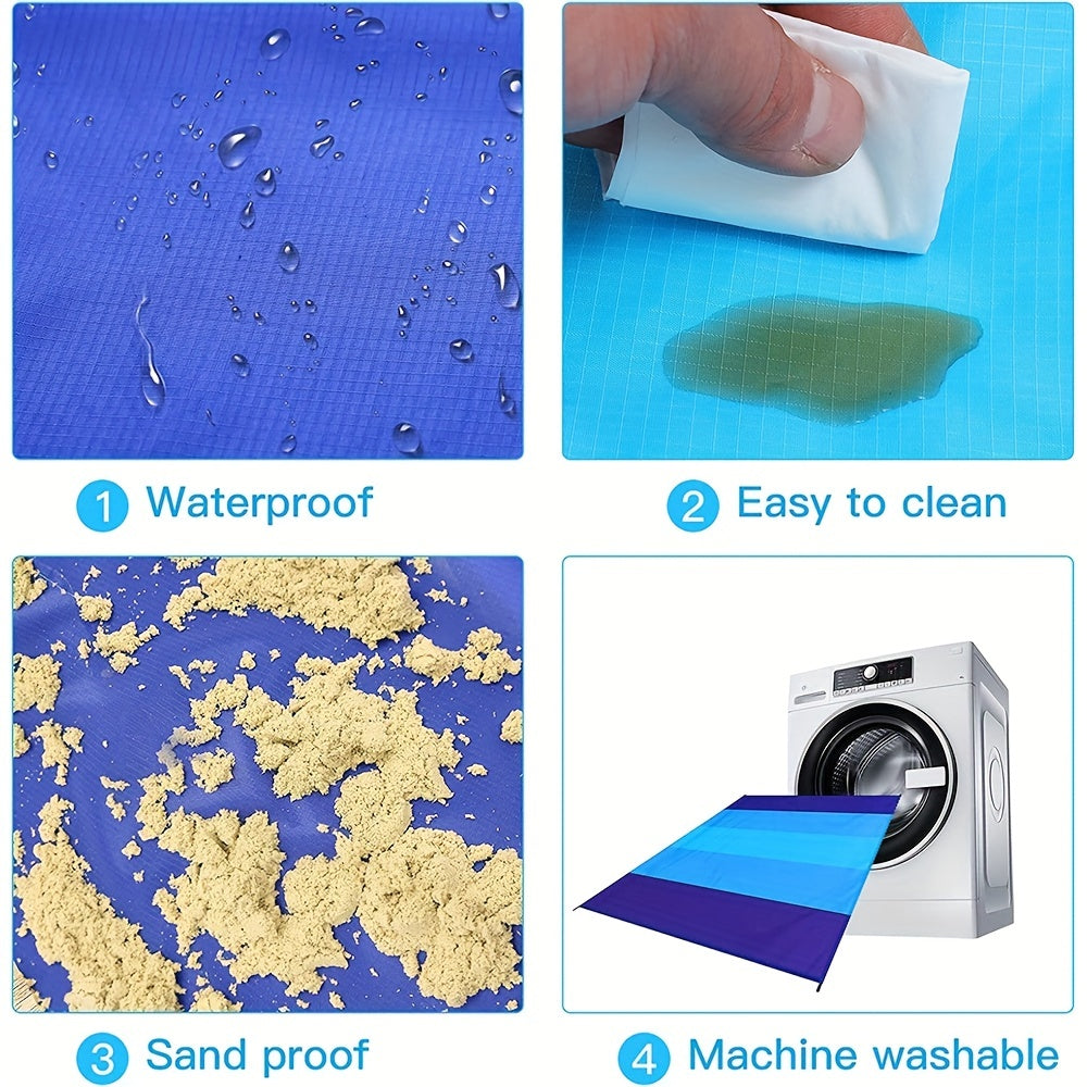 Waterproof Beach Blanket | Sandproof Outdoor Mat for Camping